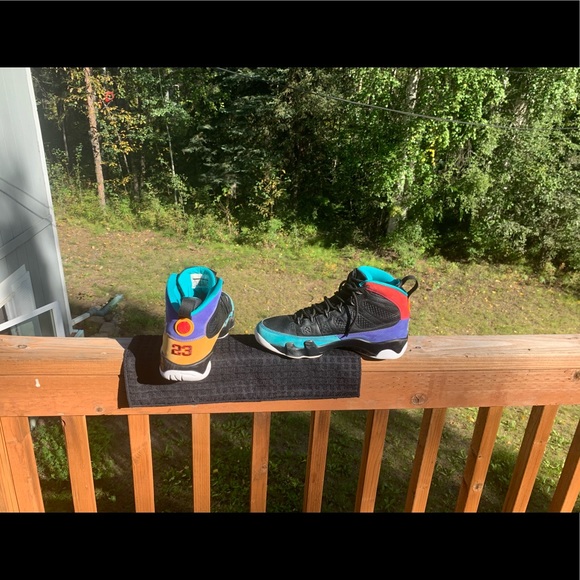 jordan 9 multi color